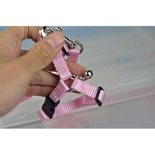 hokmly Adjustable Small Pet Hedgehog Harness for Training Playing Traction Rope