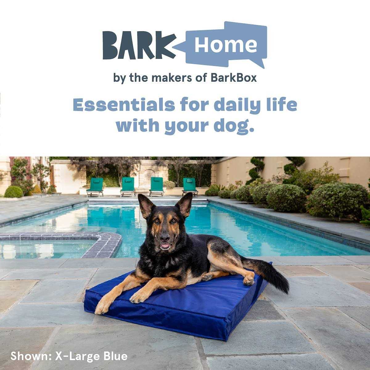 Barkbox Outdoor Dog Bed Waterproof Dog or Cat Mattress Bed with Removable Cover
