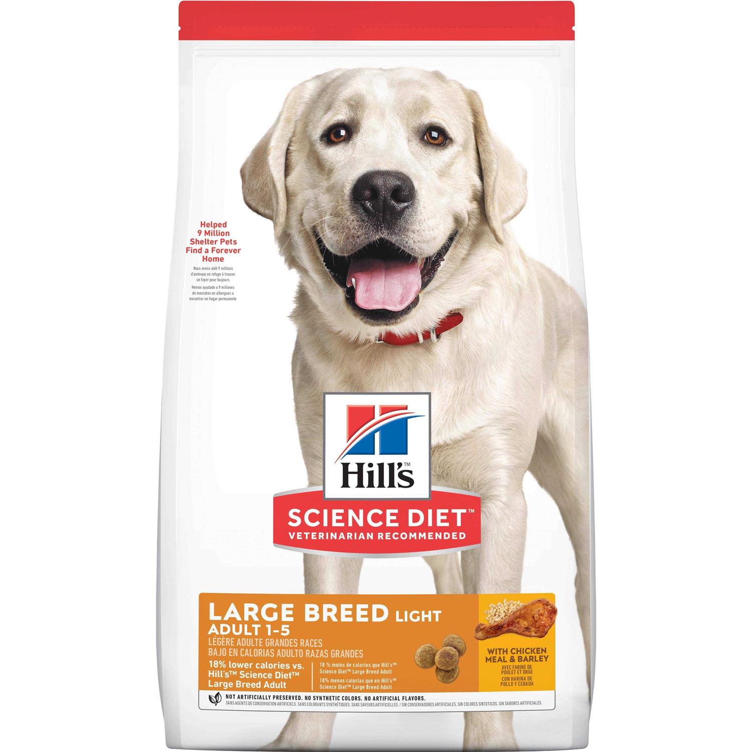 Hill’s Science Diet Adult Large Breed Light Chicken Meal & Barley Dry Dog Food