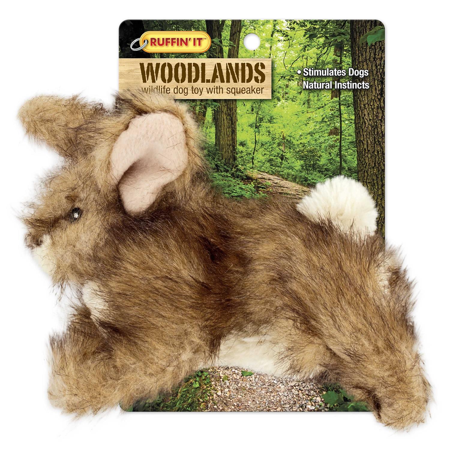 Ruffin’ It Woodlands Rabbit Plush Dog Toy