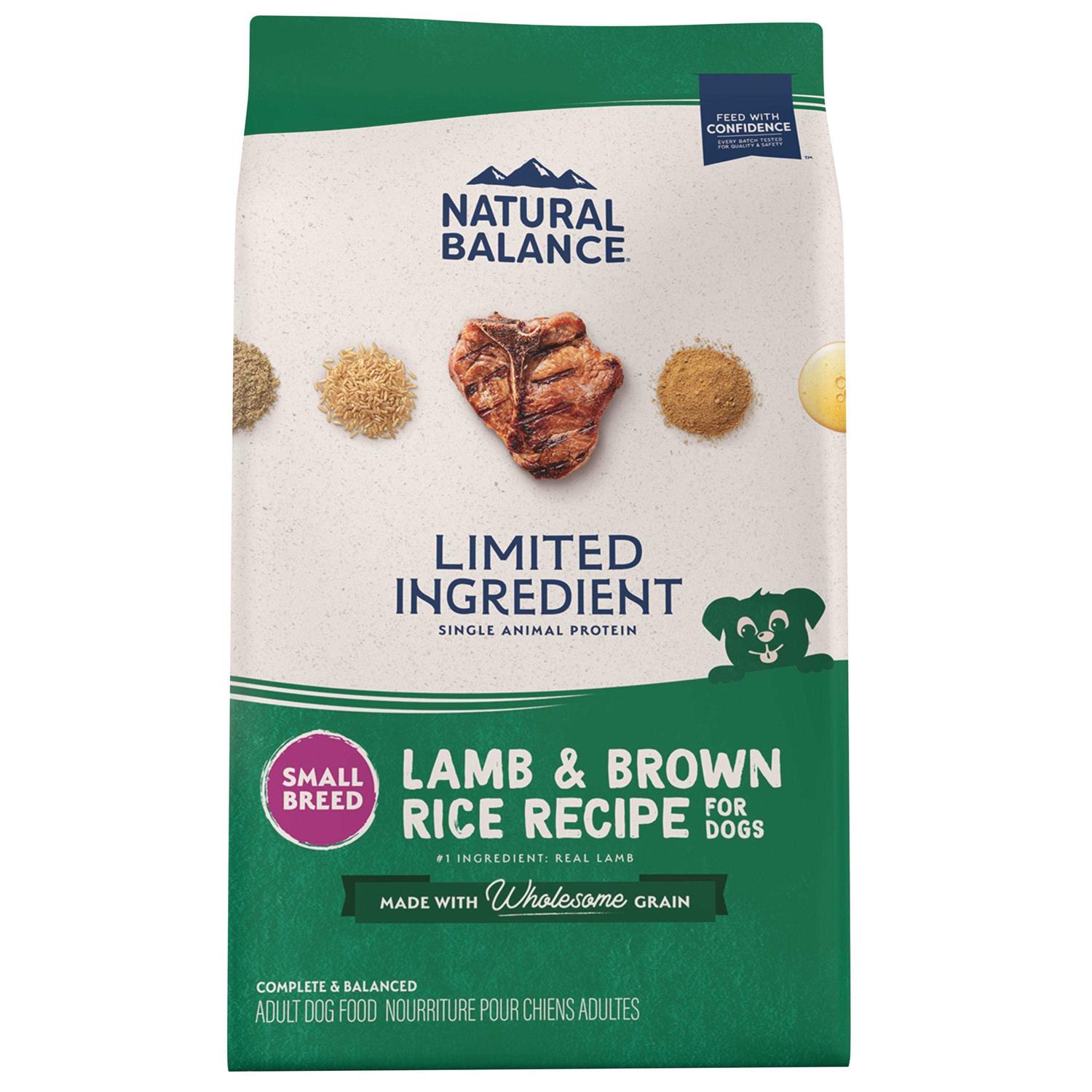 Natural Balance Limited Ingredient Lamb & Brown Rice Breed Dry Dog Food