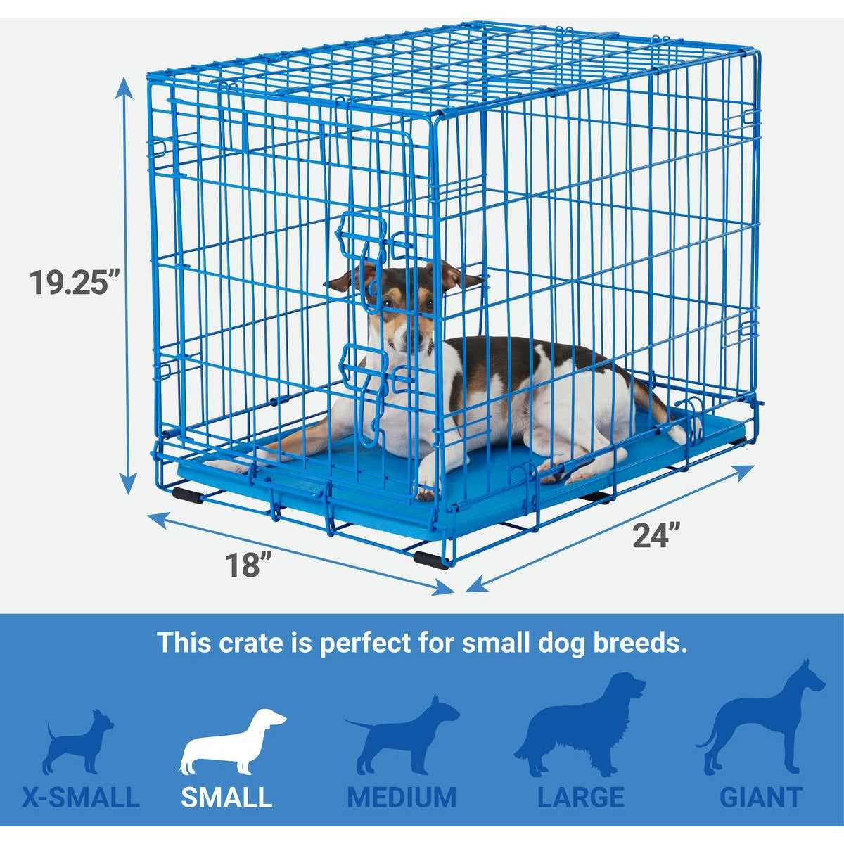 Frisco Fold & Carry Single Door Collapsible Wire Dog Crate