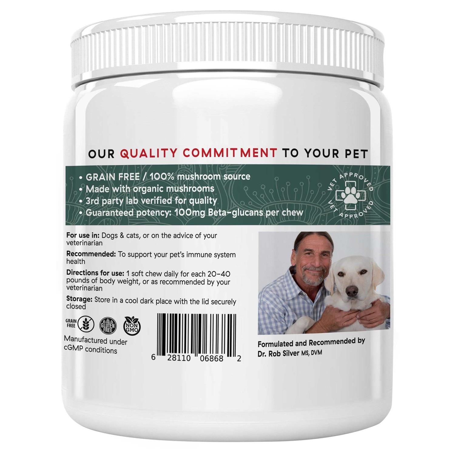 Real Mushrooms Mushroom Immune Pet Chews