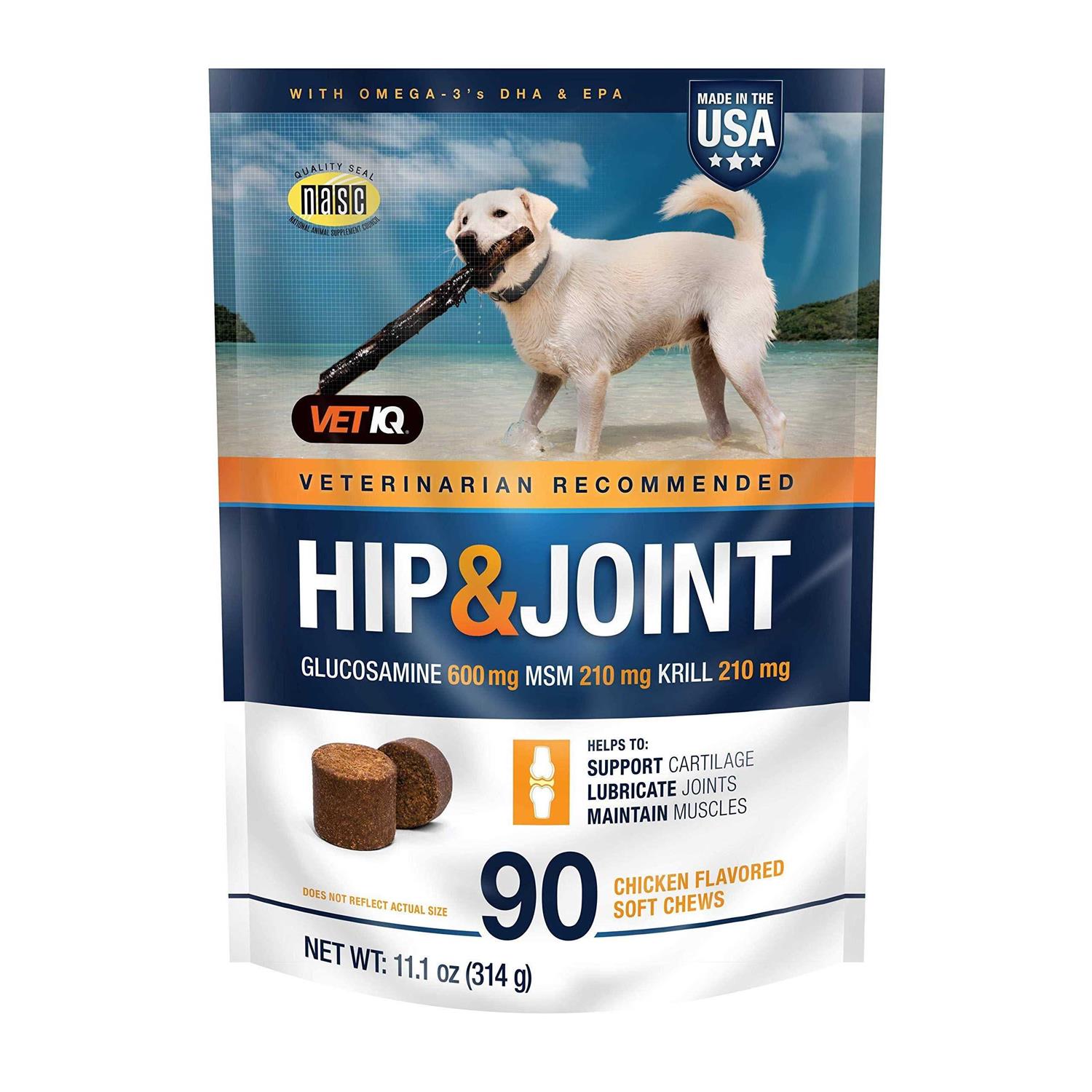 VetIQ Hip & Joint Chews for Dogs