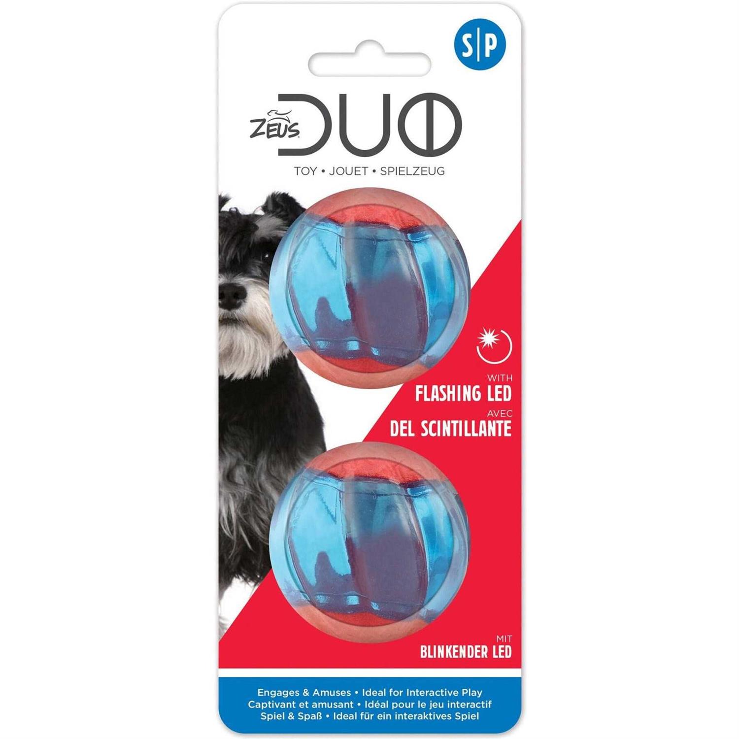 Zeus Duo Ball Dog Toy with Squeaker