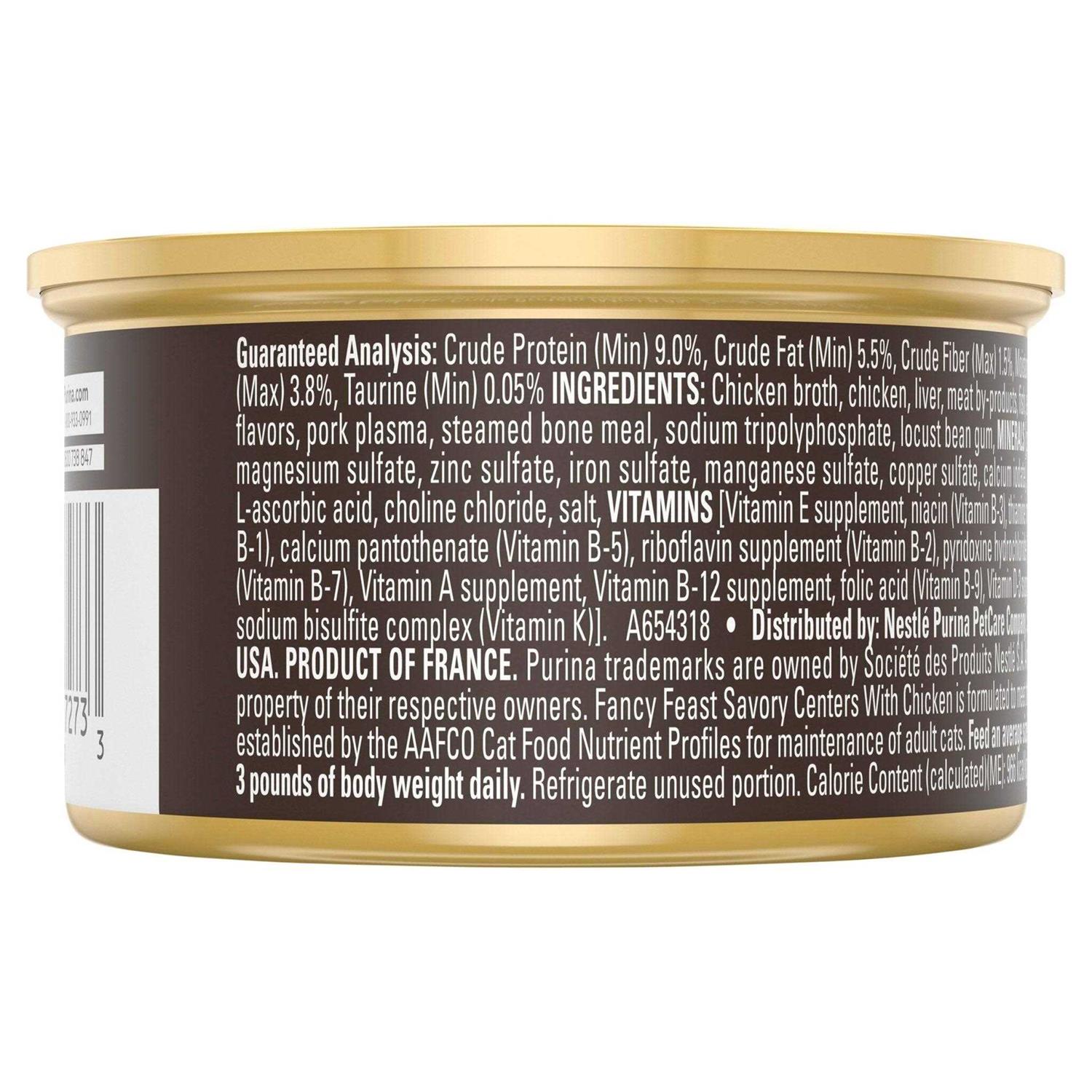 Fancy Feast Savory Centers Pate With Chicken & Gravy Cat Food