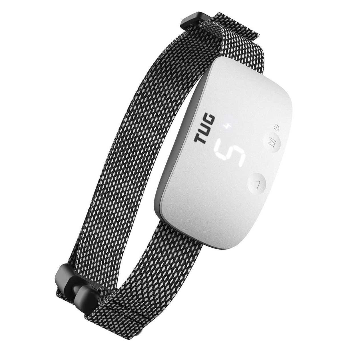 Tug Bark Collar Color Black/White