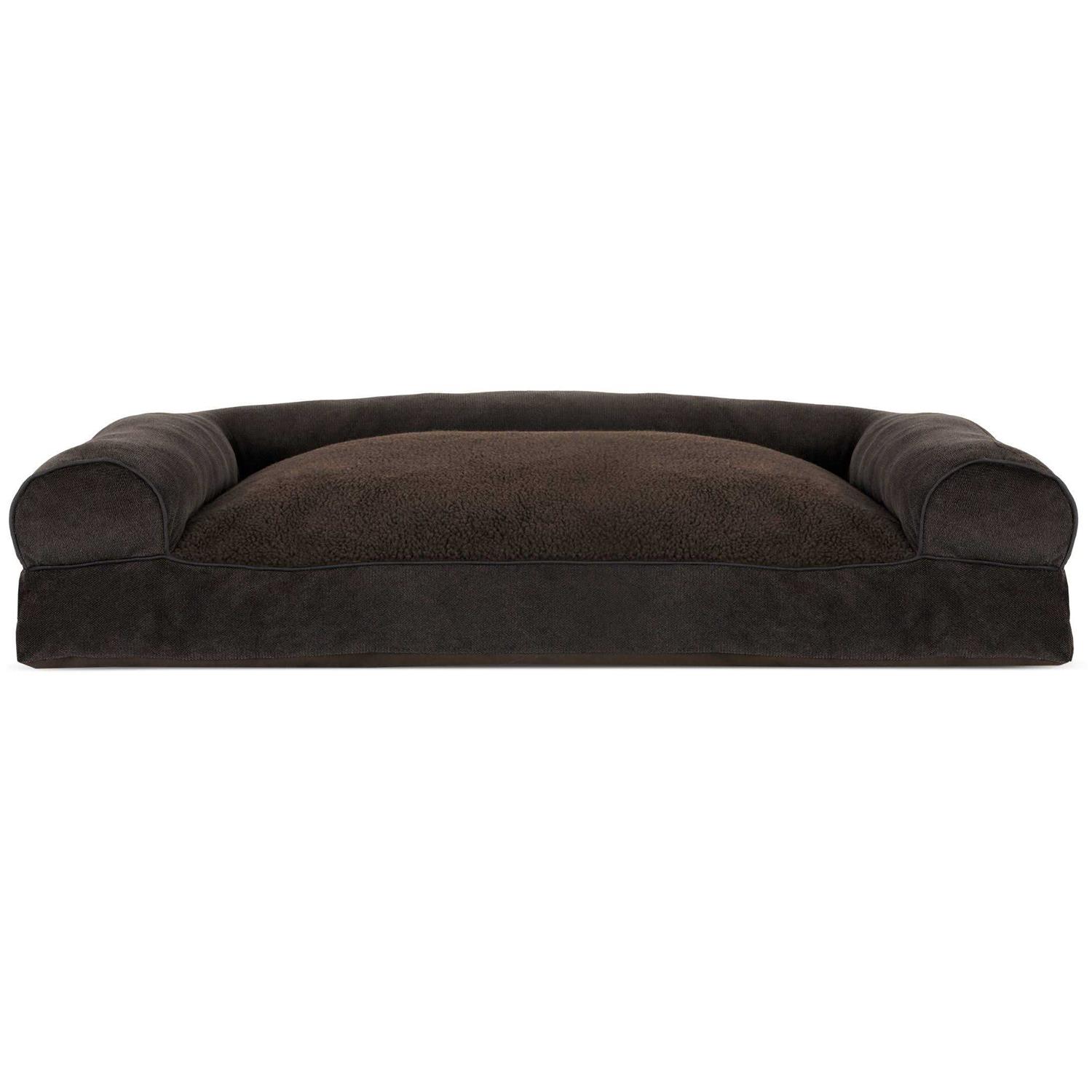 FurHaven Sofa Pet Bed Faux Fleece Chenille