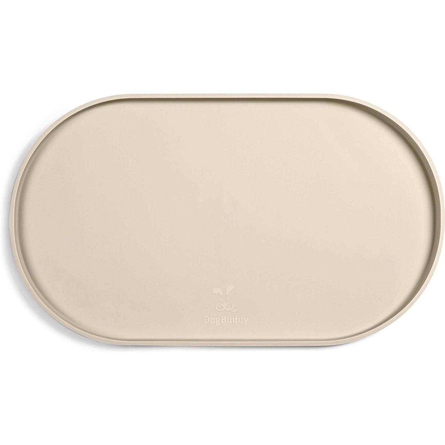 DogBuddy Dog Food Mat Waterproof Dog Bowl Mat, Silicone Dog Mat for Food and Water