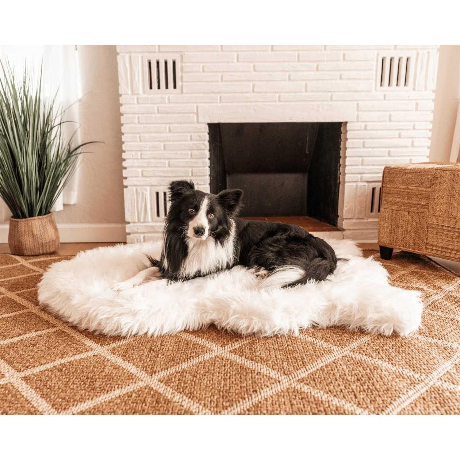 Paw PupRug Faux Fur Orthopedic Dog Bed