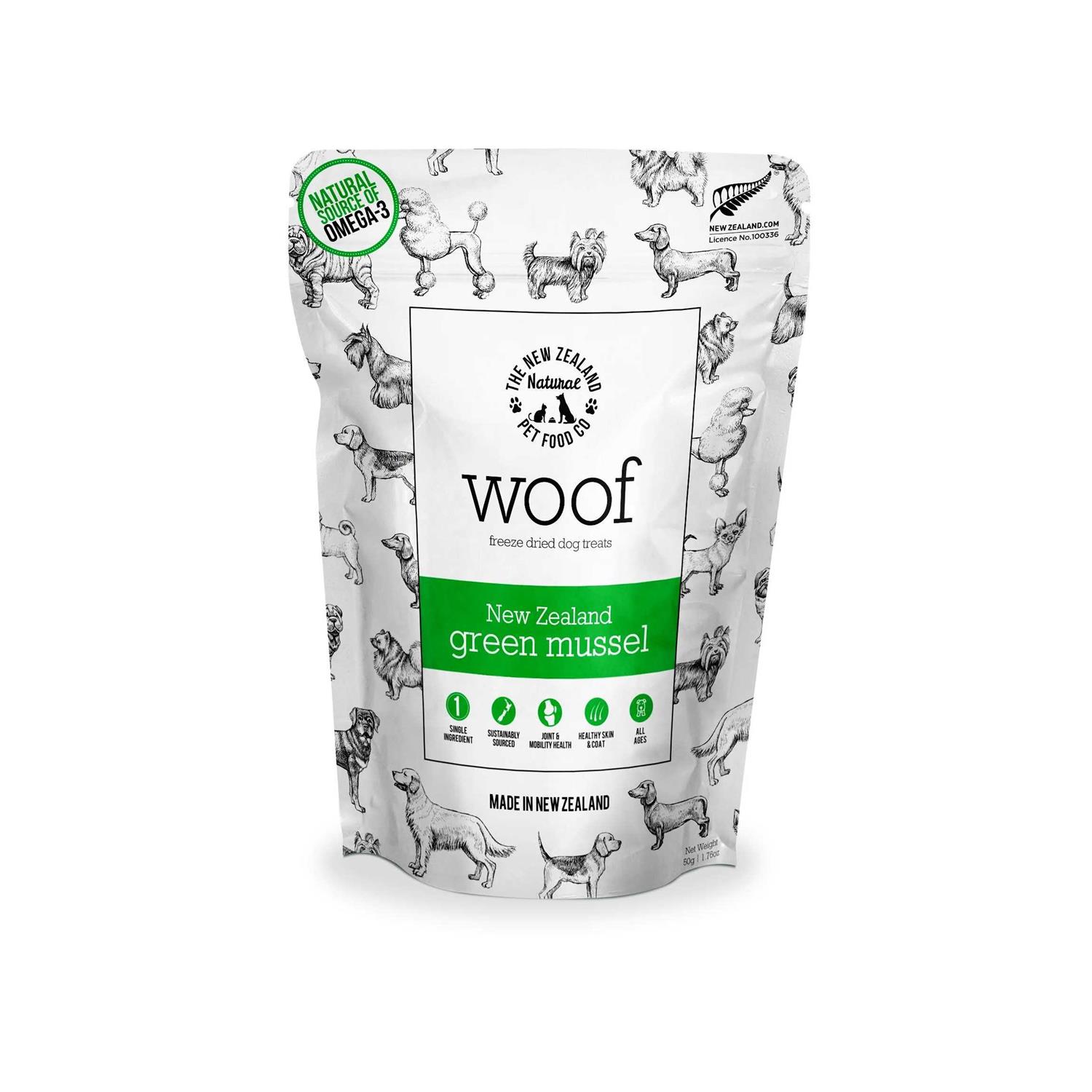Woof New Zealand Green Mussel Freeze Dried Treats
