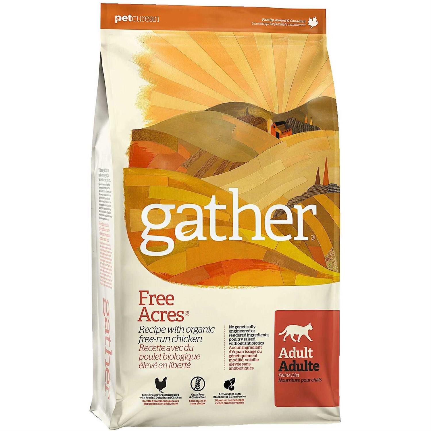 Petcurean Gather Free Acres Organic Free-Run Chicken Dry Cat Food