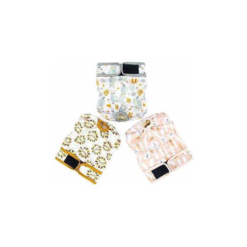 Langsprit Washable Female Dog Diapers No Leak Reusable Diapers for Doggy Female in Period