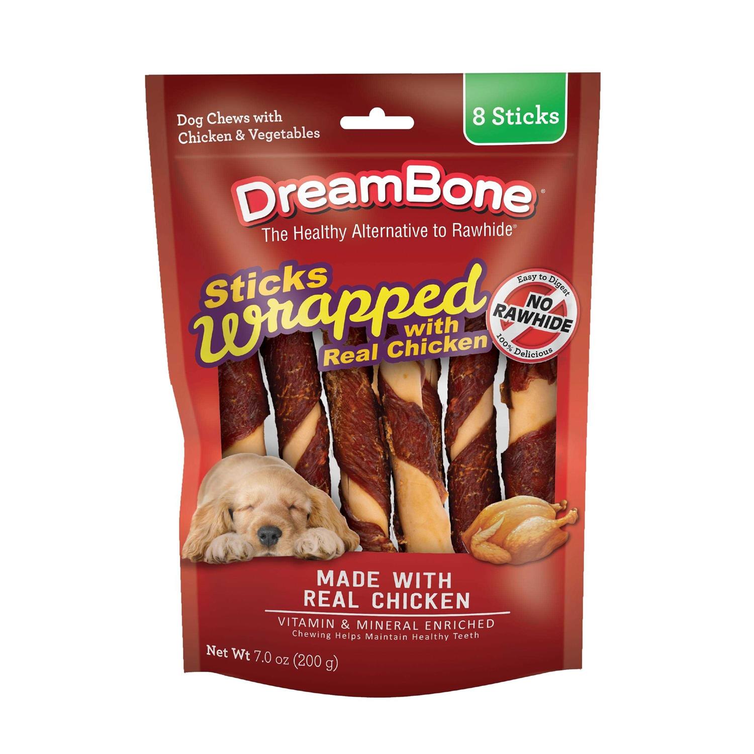 DreamBone Dog Chews Chicken Wrapped Sticks