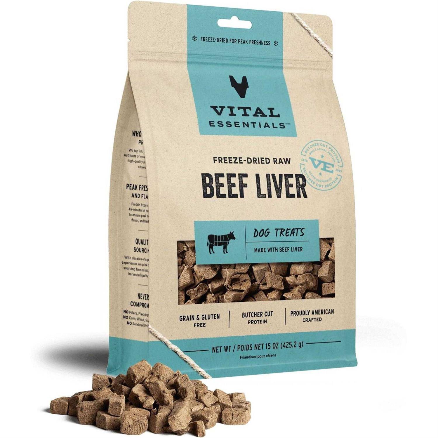 Vital Essentials Beef Liver Freeze-Dried Dog Treats