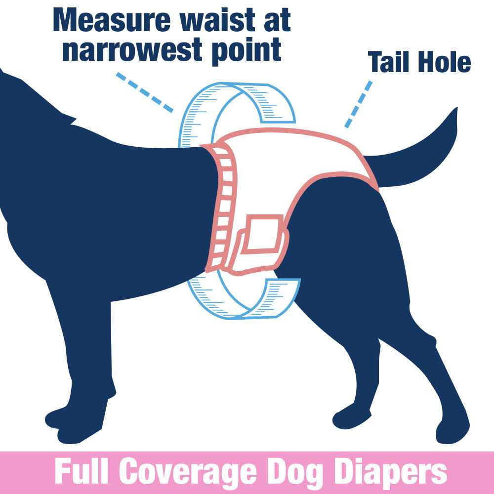 ValueFresh Female Dog Disposable Diapers