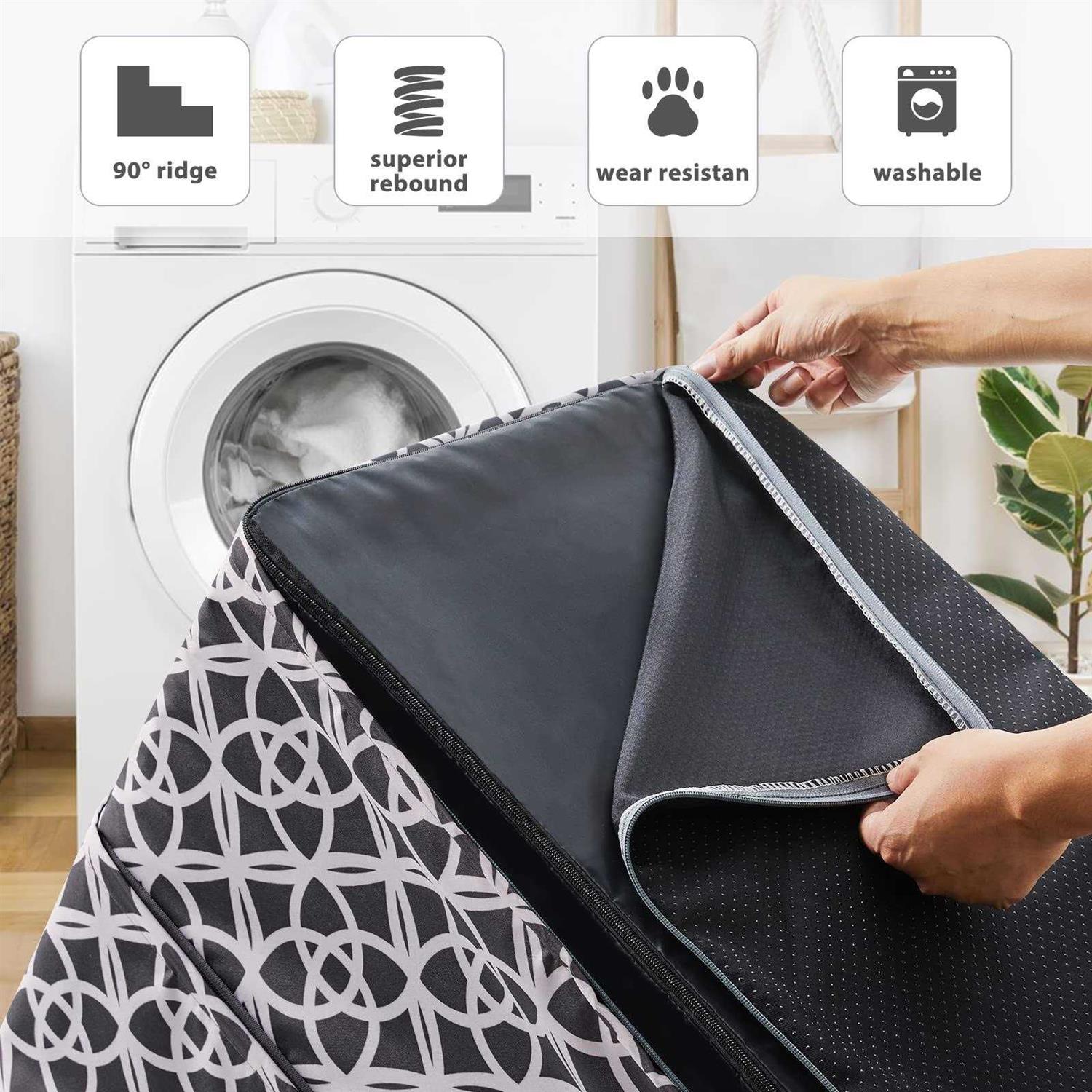 BFPETHOME Dog Stairs and Steps, for Small Medium Dogs and Cats, Pet Stairs and Dog Foam Steps for High Bed and Couch