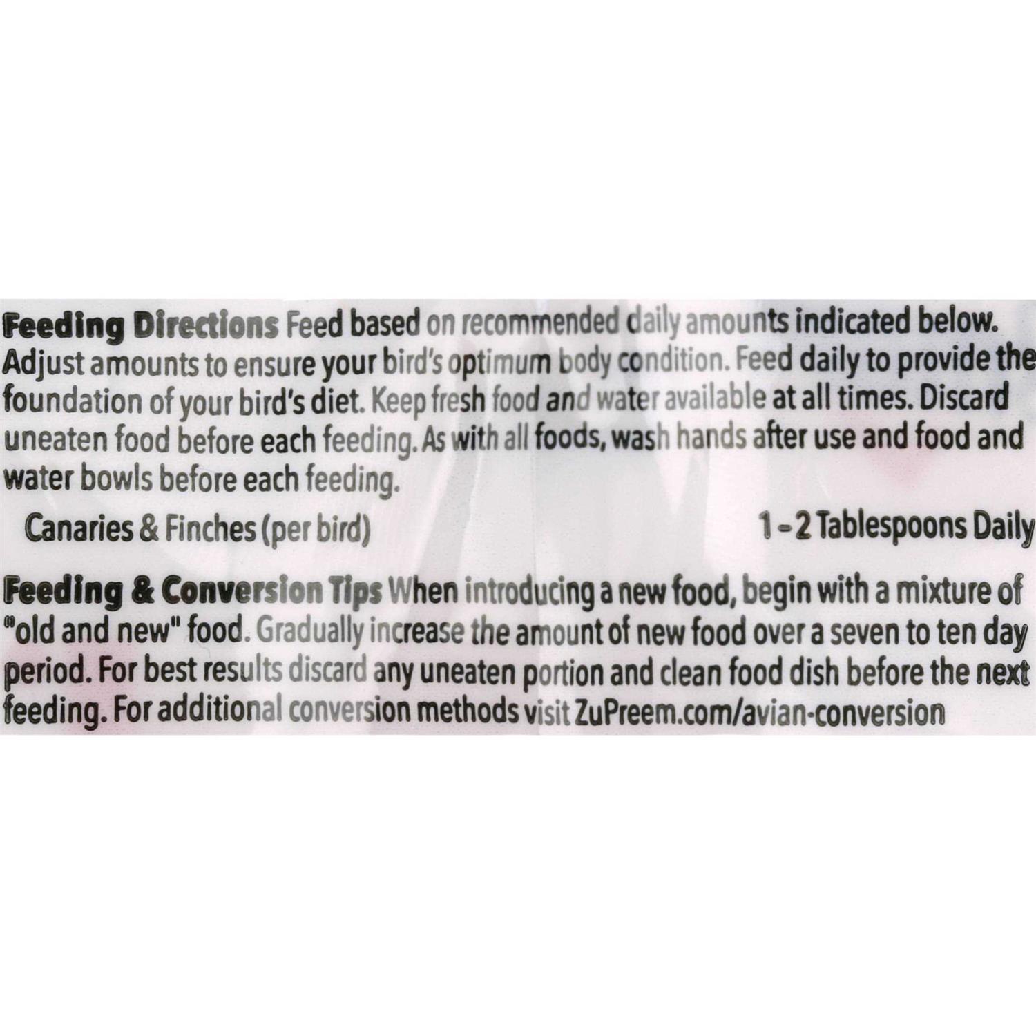 Zupreem FruitBlend Flavor Bird Food