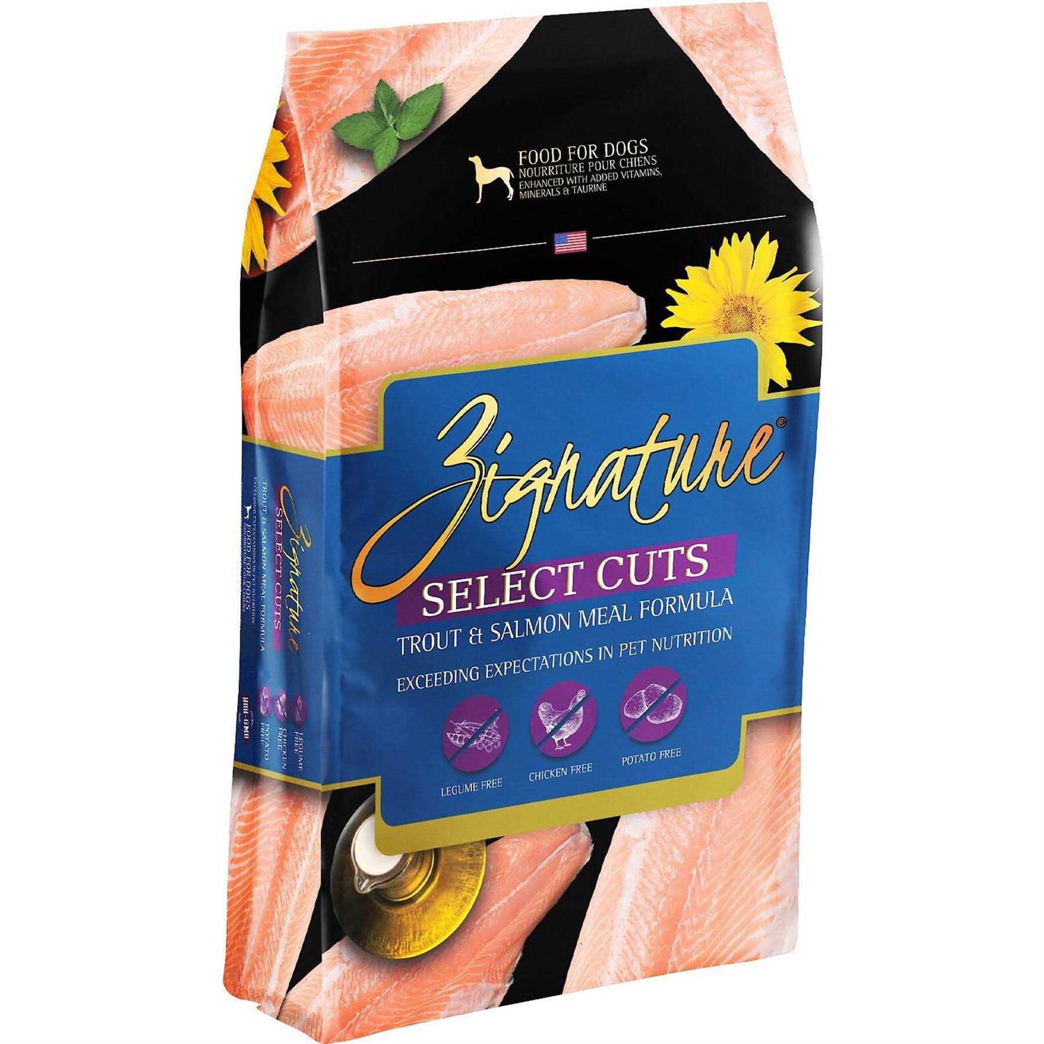 Zignature Select Cuts Trout & Salmon Formula Dry Dog Food