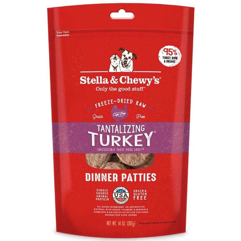 Stella Chewy’s Freeze Dried Tantalizing Turkey Dinner Patties Dog Food