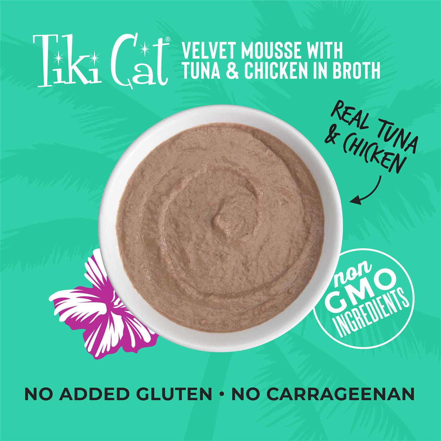 Tiki Cat Velvet Mousse Tuna Wet Cat Food