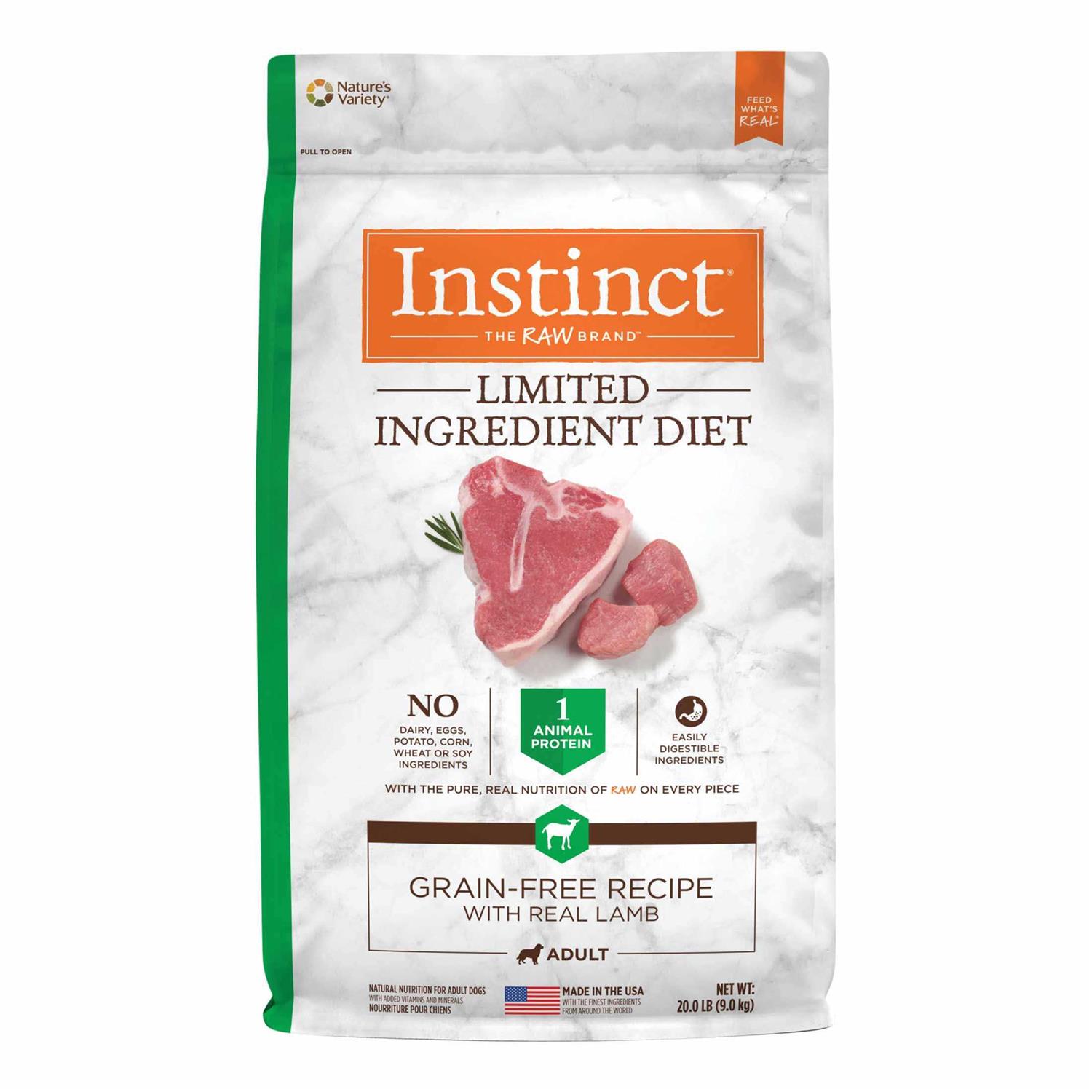 Instinct Limited Ingredient Diet Grain Free Recipe with Real Lamb Dry Dog Food