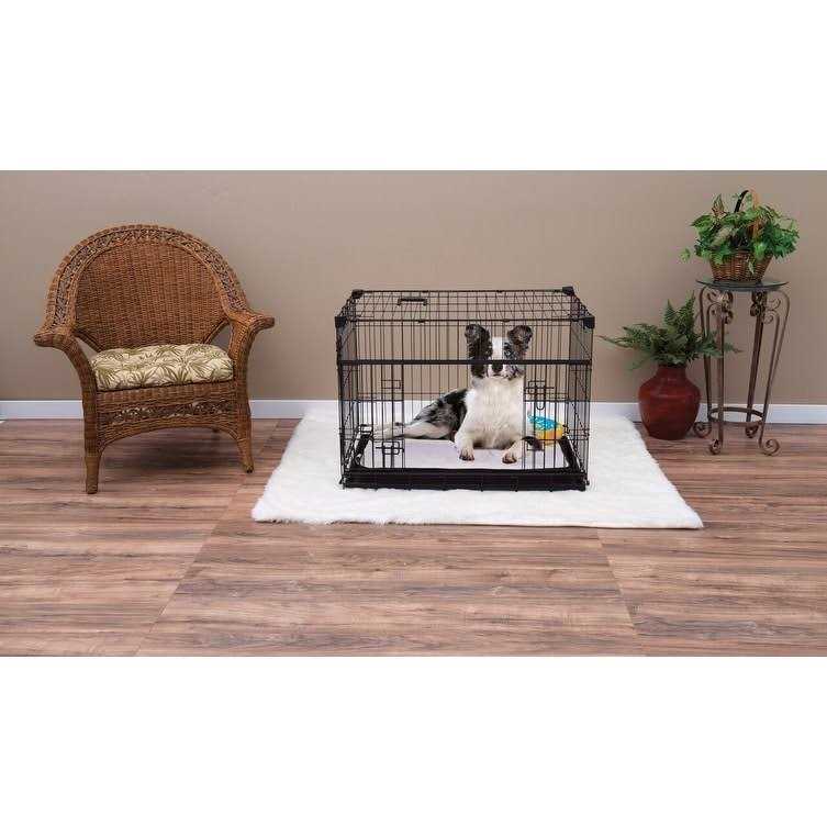 Lucky Dog Sliding Double Door Dog Crate