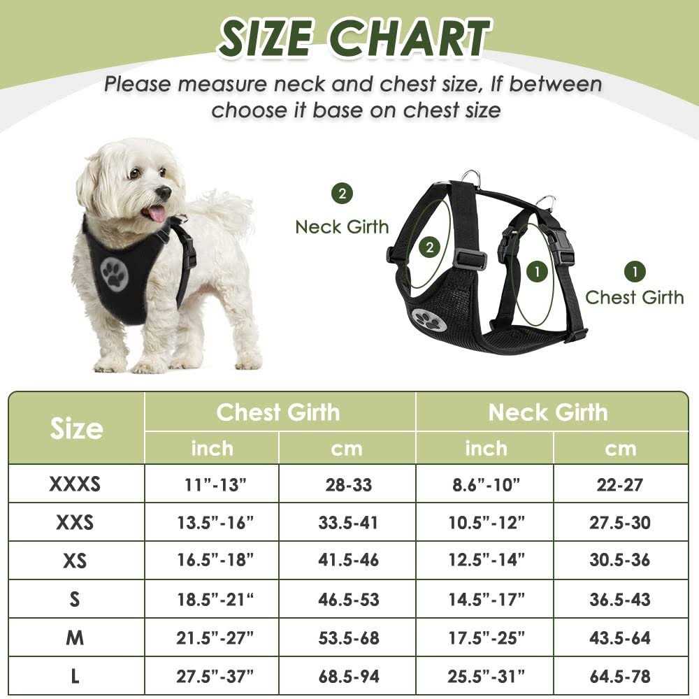 SlowTon Dog Car Harness Seat Belt Set Dog Vest Harness for Car Adjustable Mesh Breathable & Vehicle Safety Seatbelt Tether with Elastic Bungee