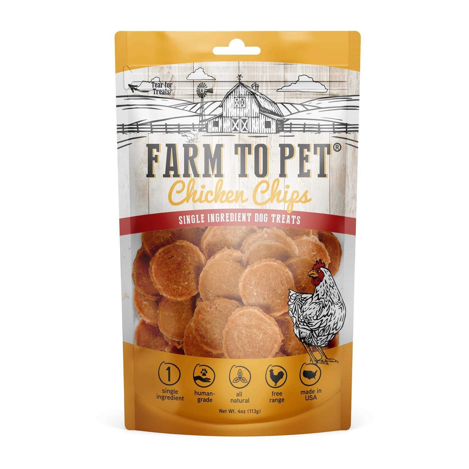 Farm to Pet Chicken Chips Dog Treats