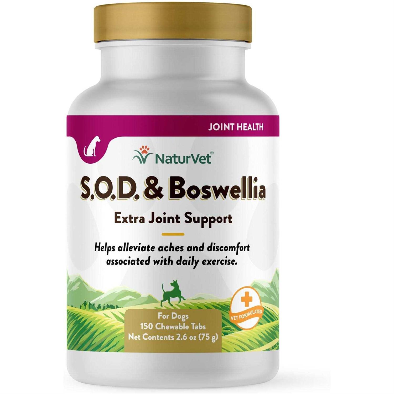 NaturVet S.O.D & Boswellia Tablets for Dogs