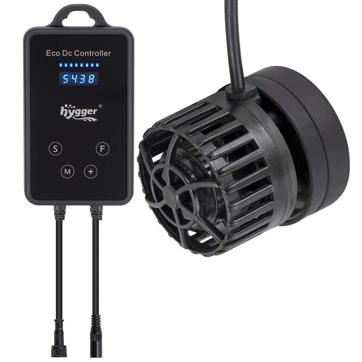 hygger Mini Wave Maker Magnetic DC Powerhead with LED Display Controller for Saltwater Tank