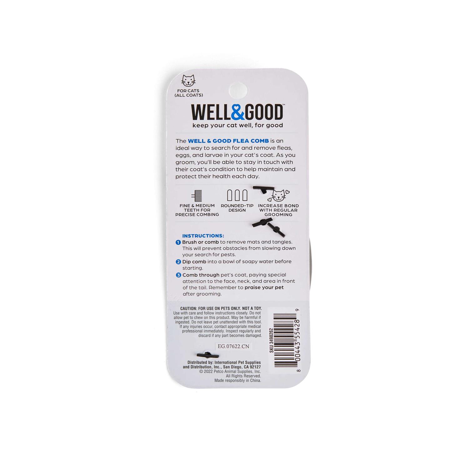 Well & Good Cat Flea Comb