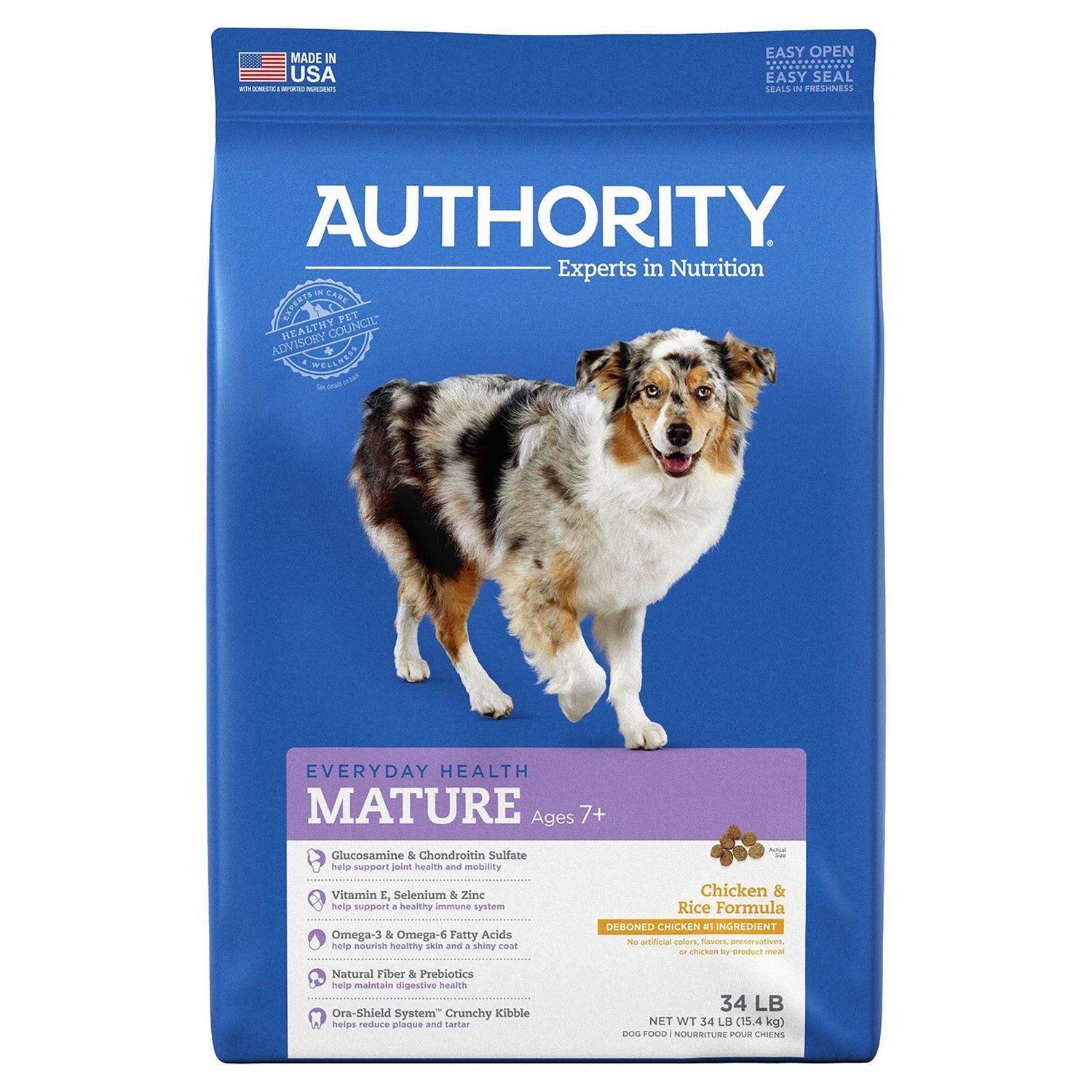 Authority Chicken Rice Formula Senior Dry Dog Food