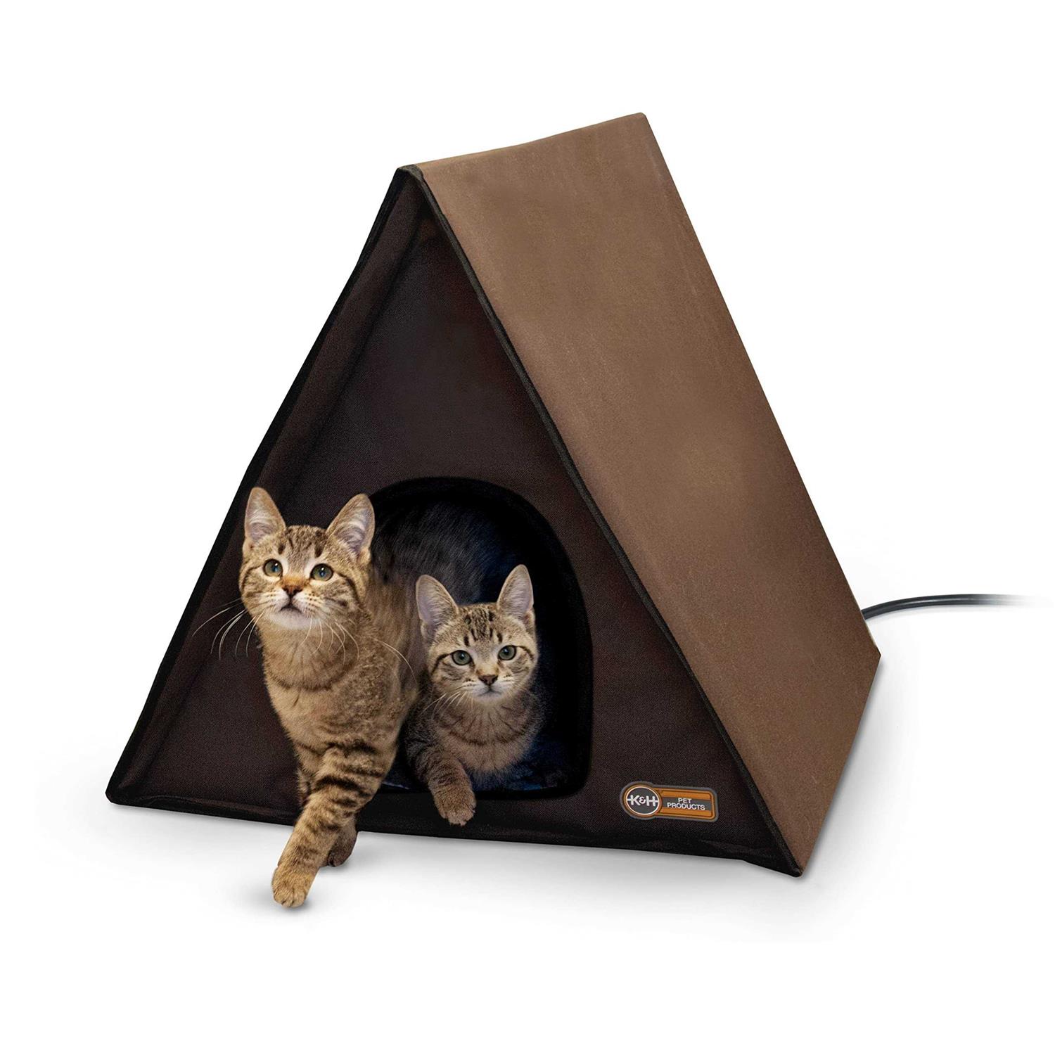 K H Pet Products Outdoor Heated Kitty A-Frame