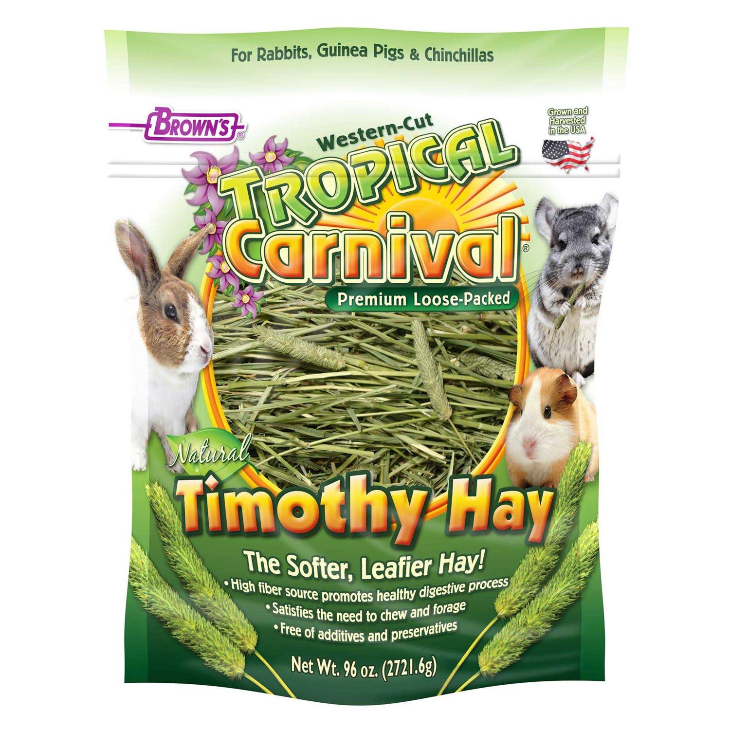 Brown’s Tropical Carnival Natural Timothy Hay