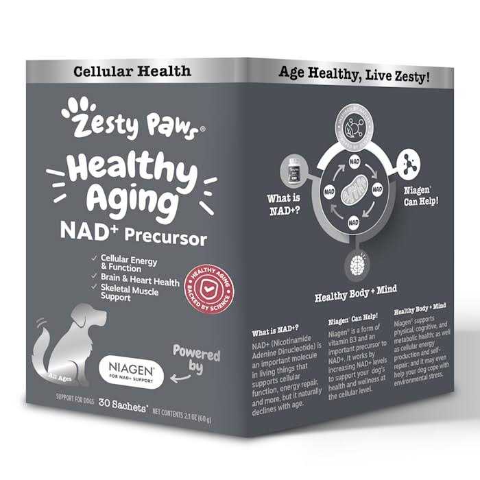 Zesty Paws Healthy Aging NAD+ Precursor Cellular Energy