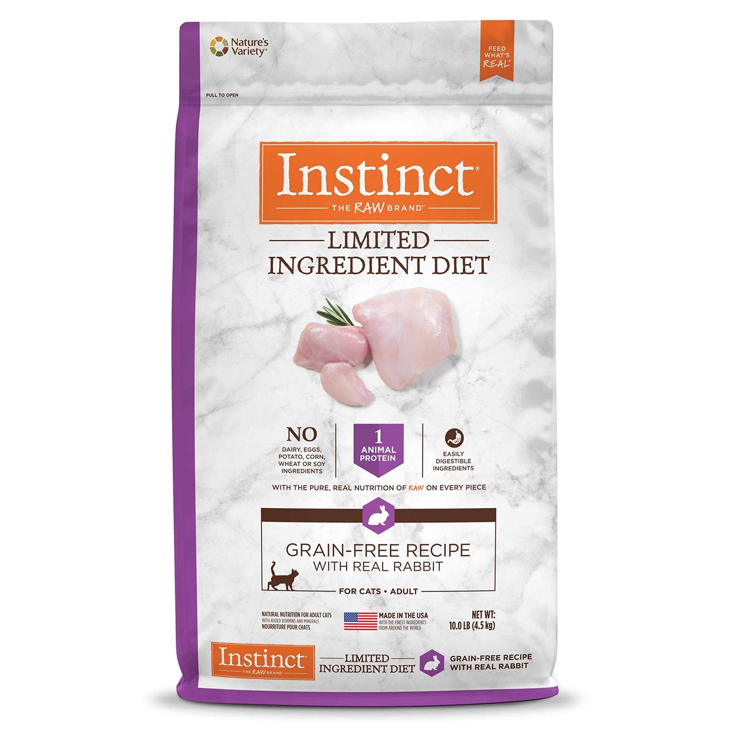 Instinct Limited Ingredient Diet Grain-Free Recipe with Real Rabbit Dry Cat Food