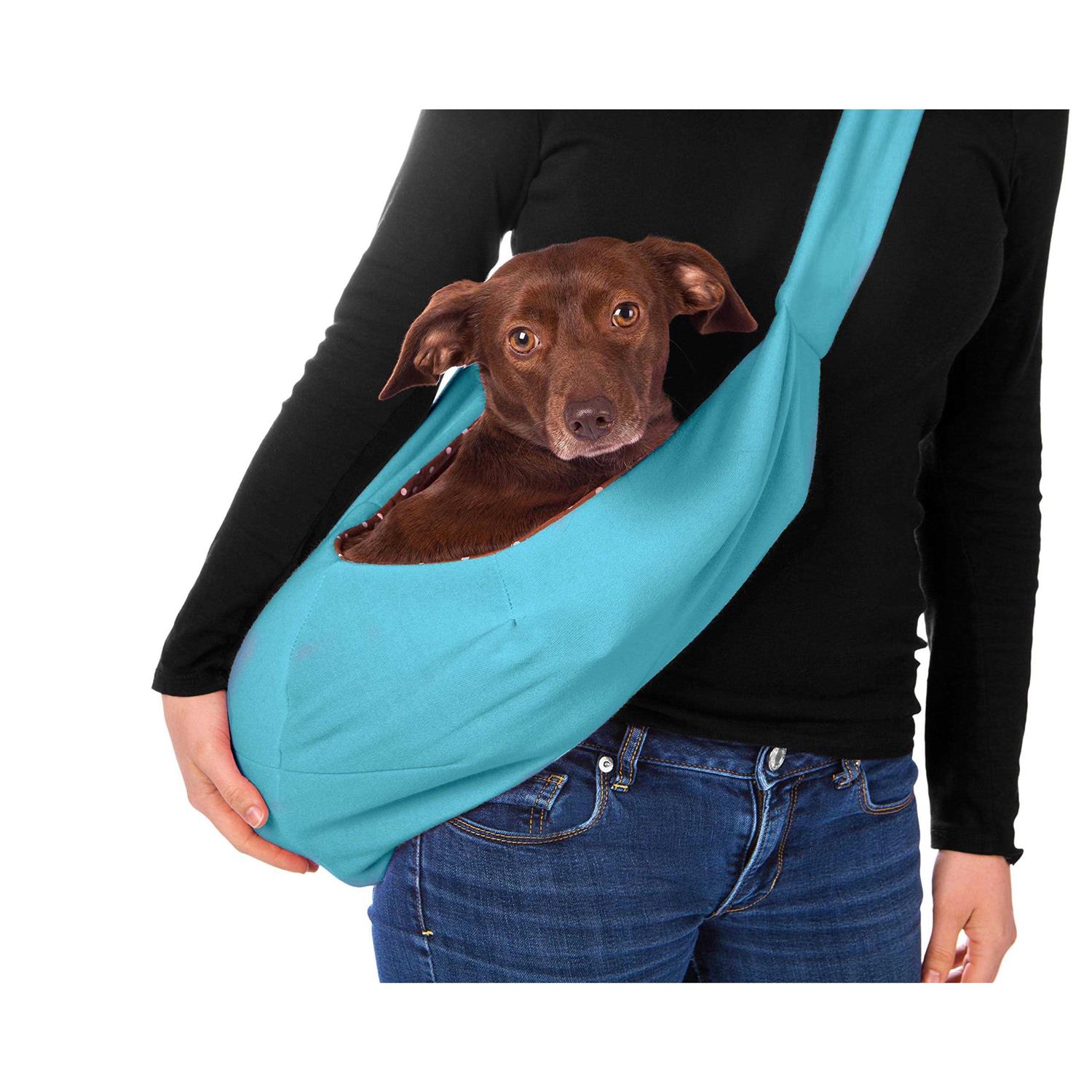 Iprimio Dog and Cat Sling Carrier Hands Free Reversible Pet Papoose Bag