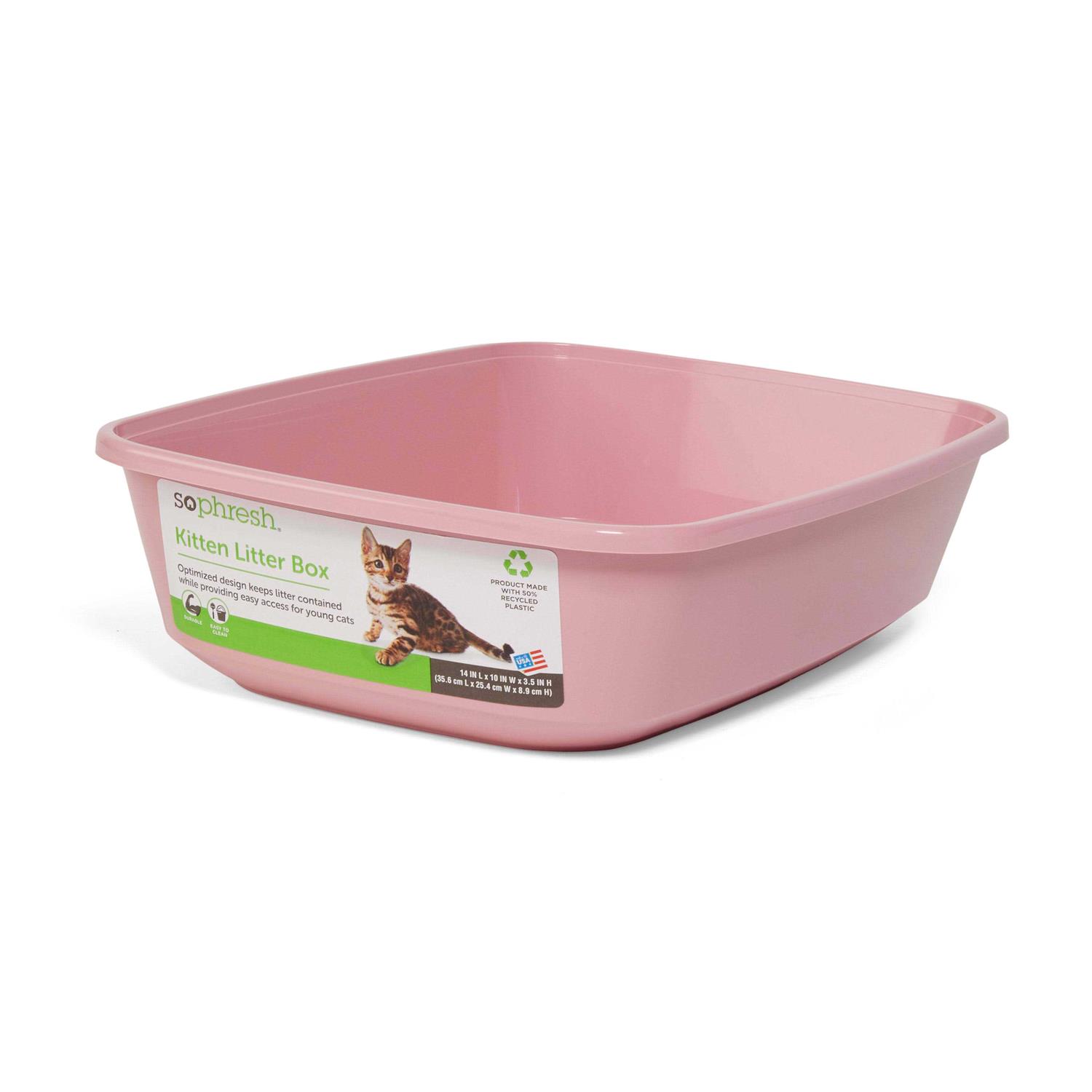 So Phresh Open Kitten Cat Litter Box
