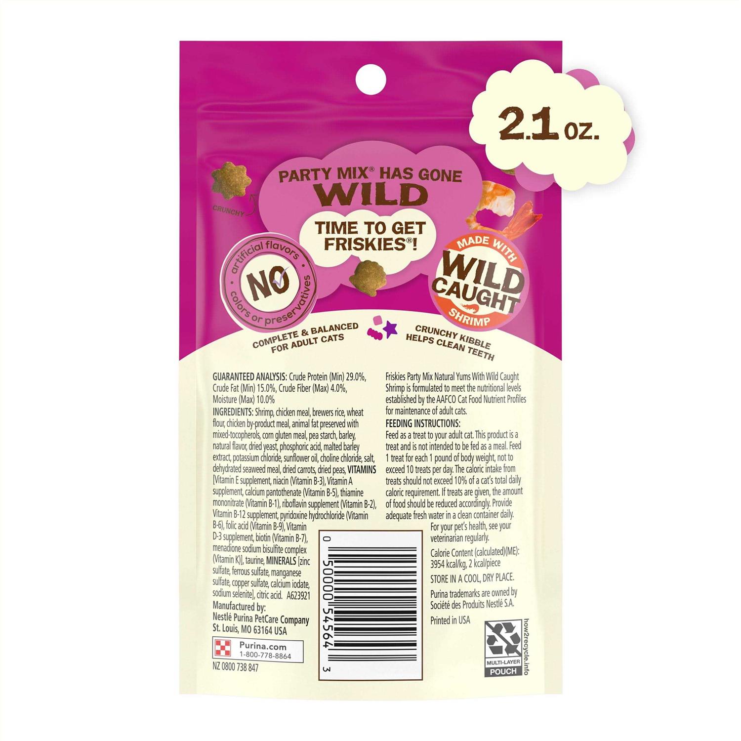 Friskies Cat Treats Natural Party Mix