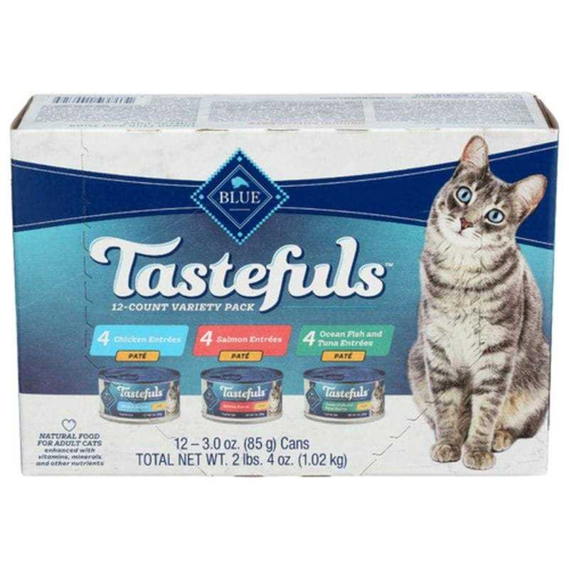 Blue Buffalo Tastefuls Chicken Salmon & Tuna Wet Cat Food Variety Pack