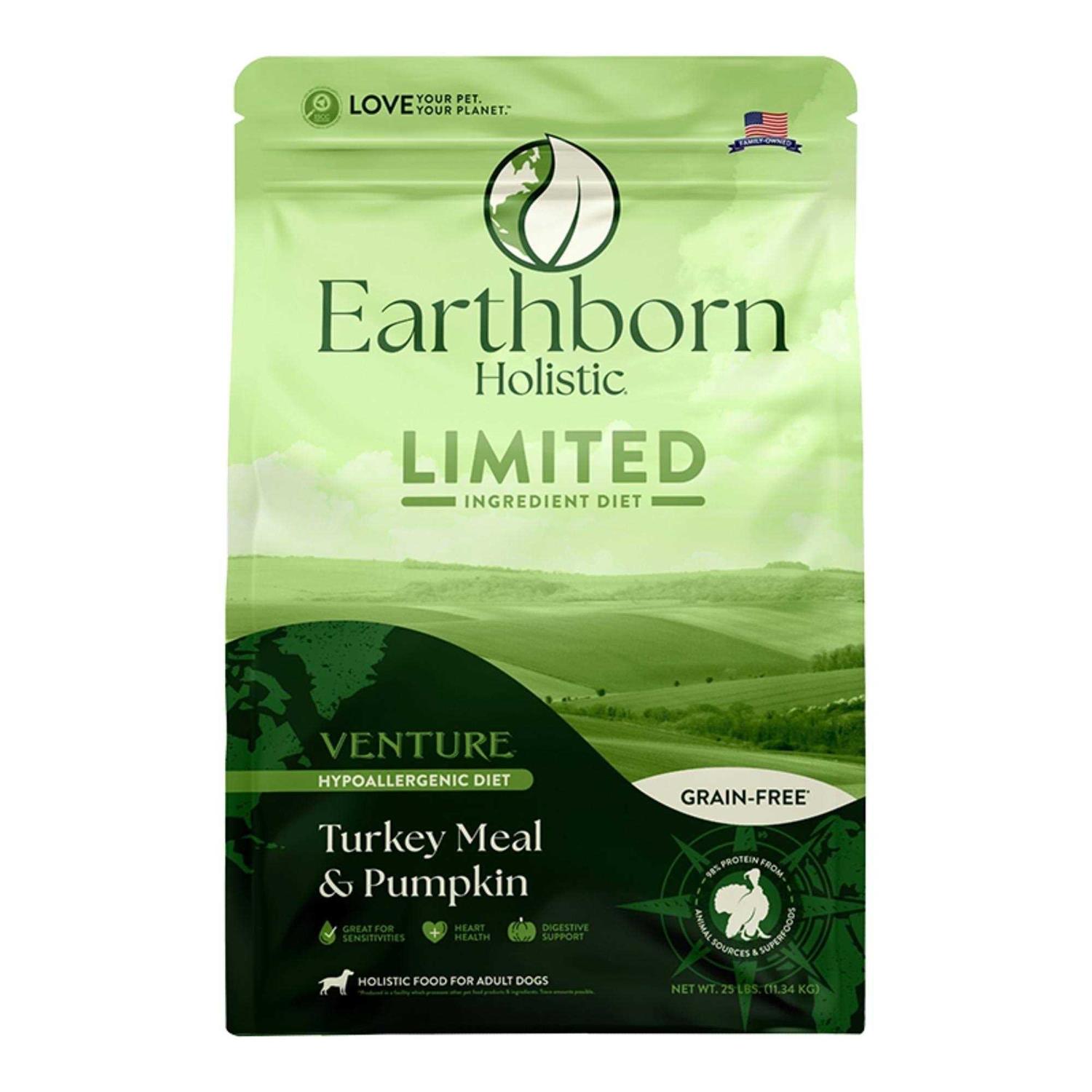 Earthborn Holistic Venture Limited Ingredient Grain Free Turkey Meal & Pumpkin Dry Dog Food
