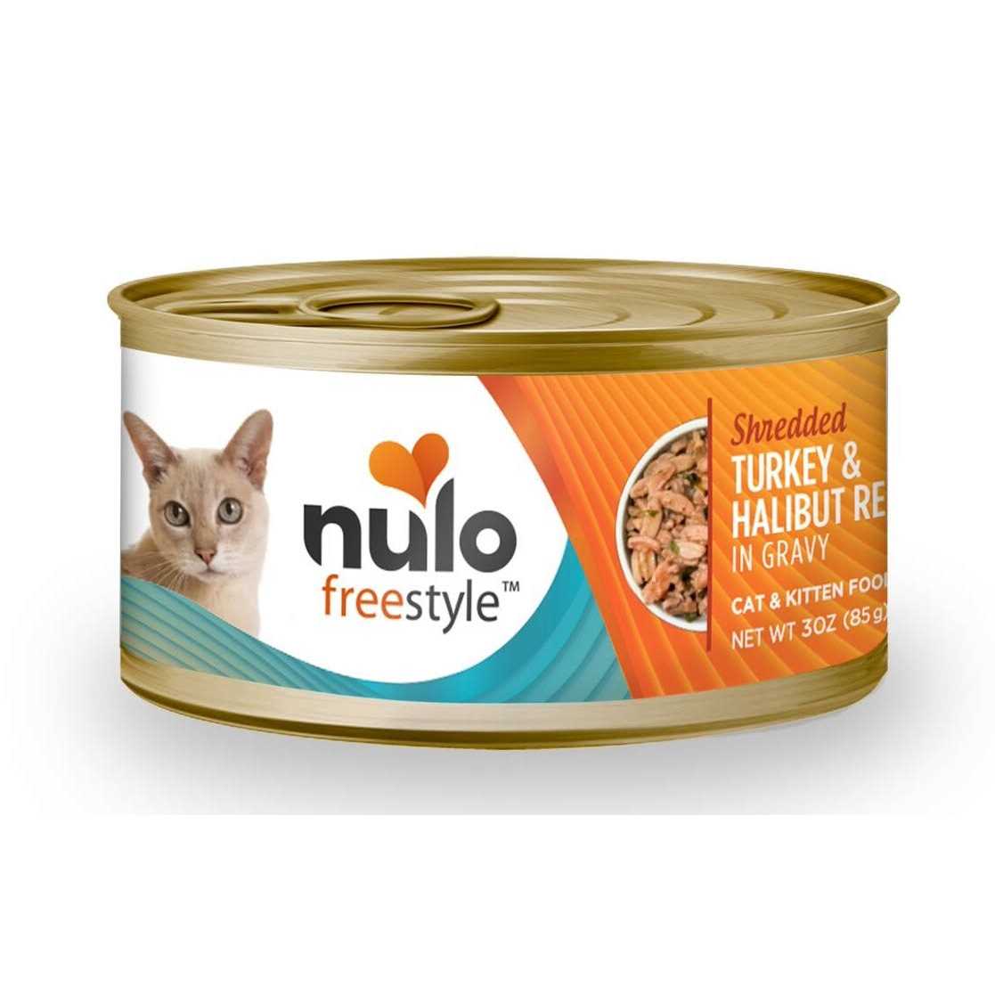Nulo Freestyle Shredded Turkey & Halibut Canned Cat Food