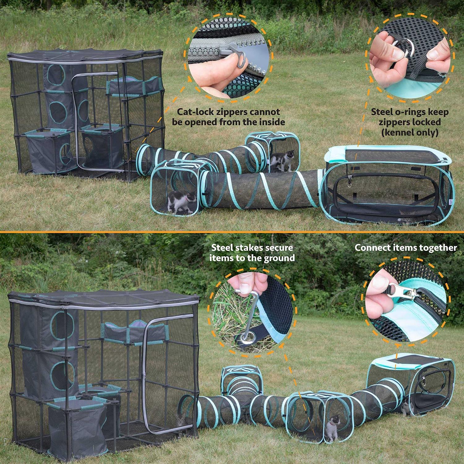 Kitty City Claw Indoor and Outdoor Mega Kit Cat Furniture