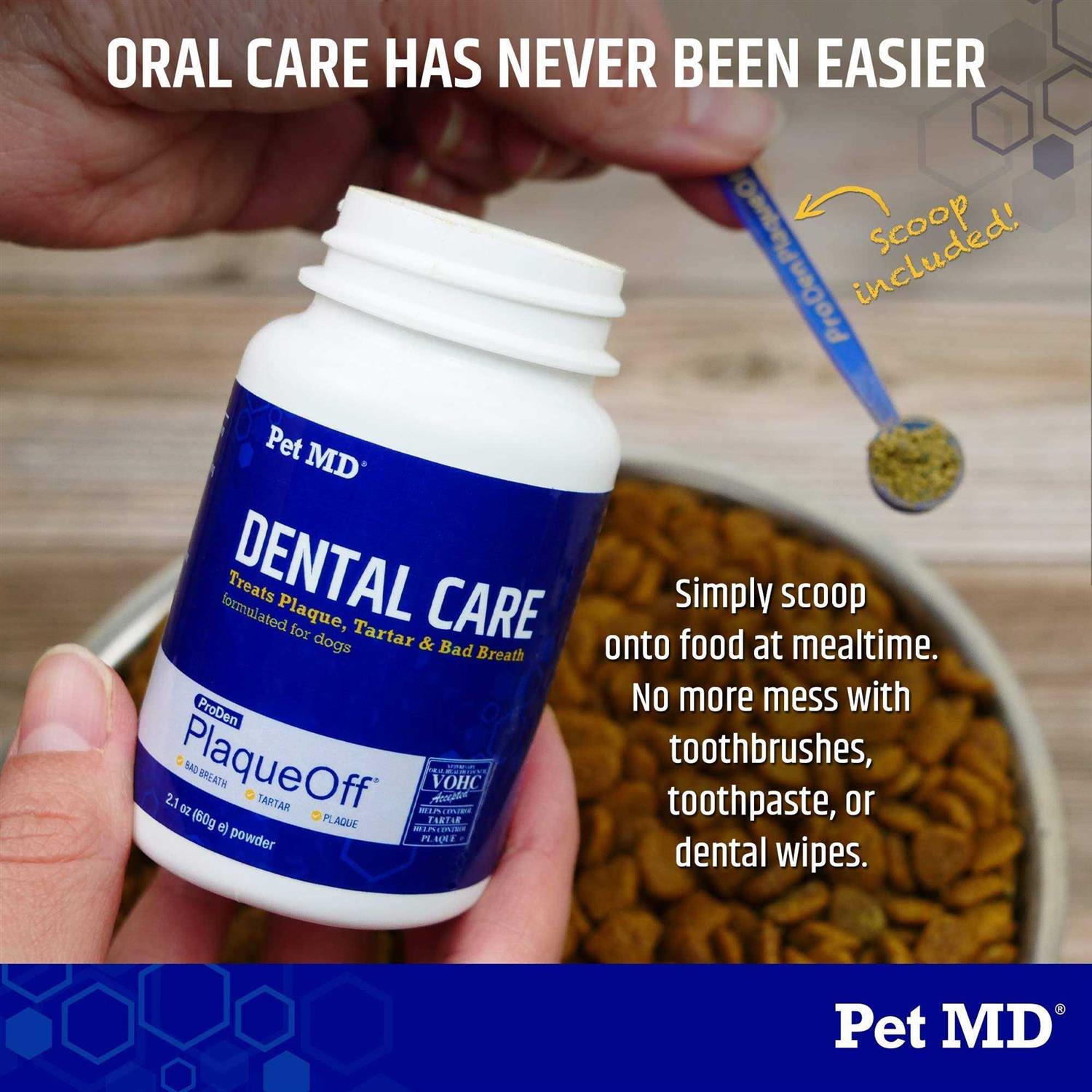 Pet Md Proden Plaqueoff Powder Dog Supplement For Healthy Teeth And Gums 60g