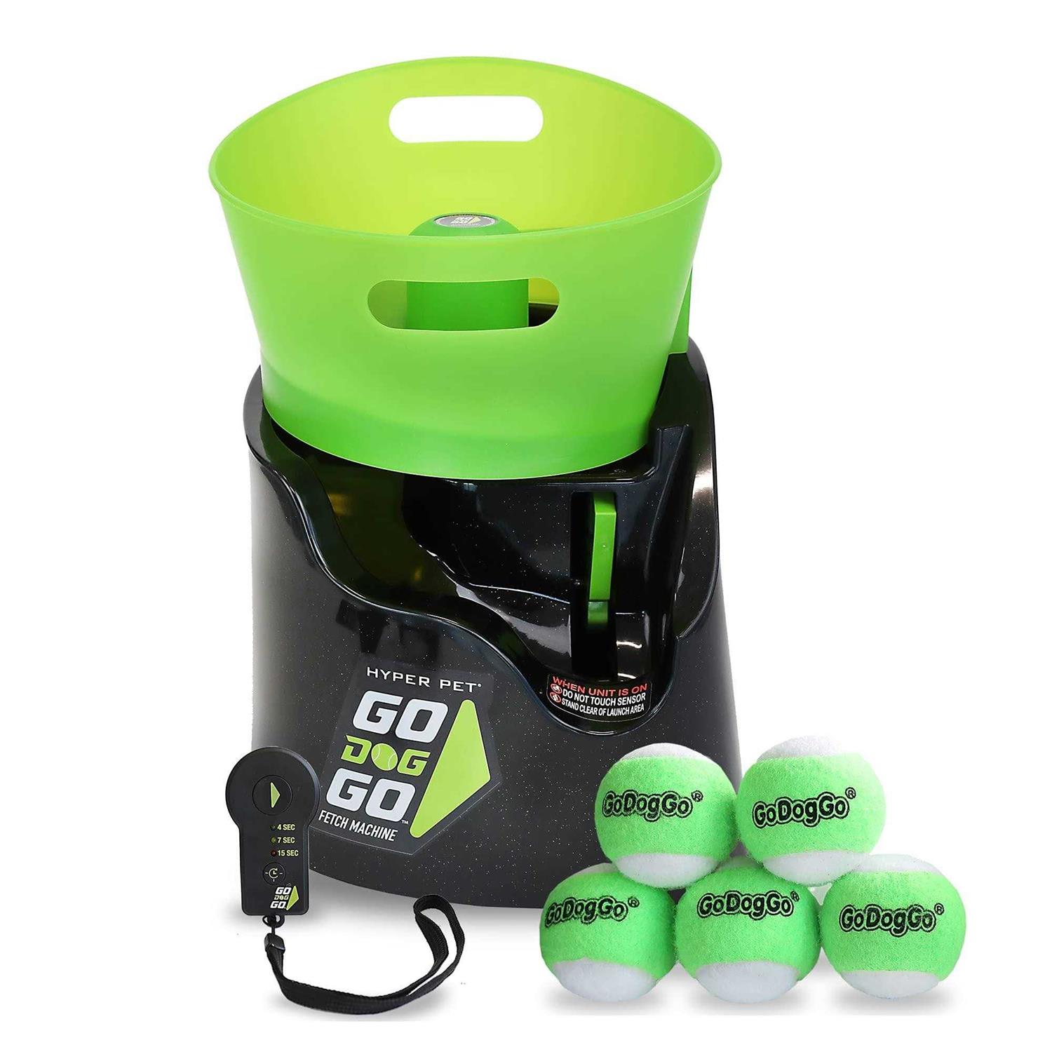 GoDogGo Fetch Machine Dog Ball Launcher & Automatic Ball Launcher for Dogs