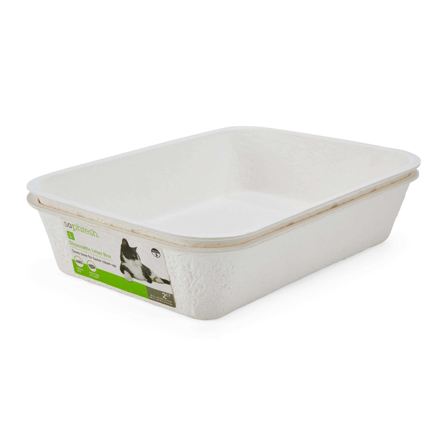 So Phresh Disposable Large Cat Litter Pans
