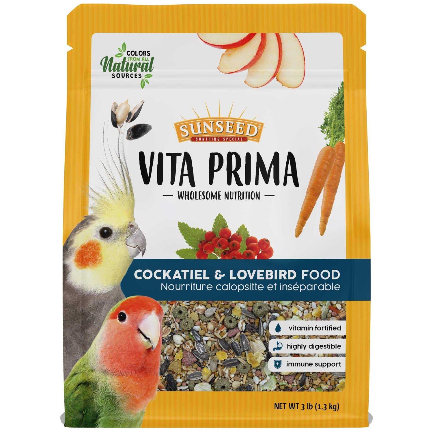 Sunseed Vita Prima Cockatiel & Lovebird Food