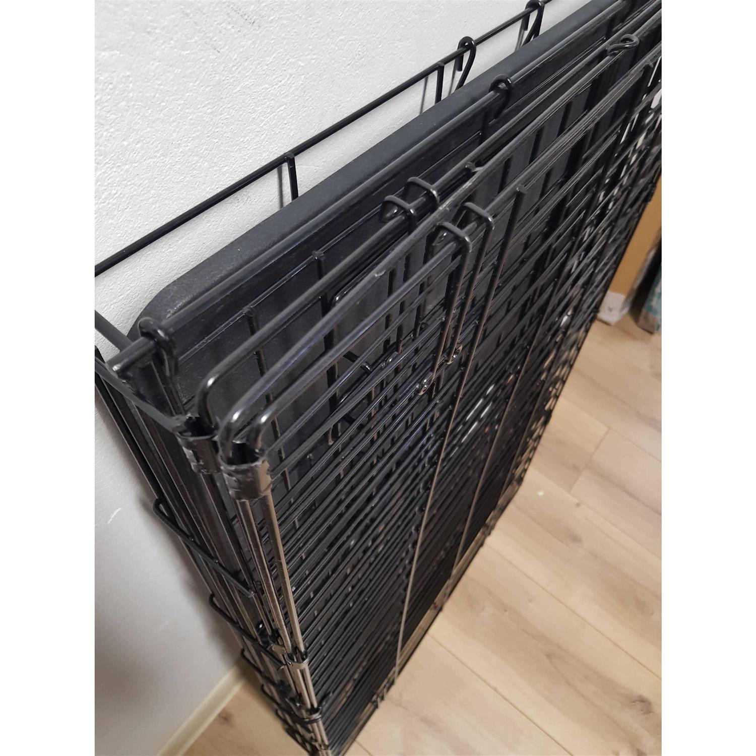 Amazon Basics Foldable Metal Wire Dog Crate with Tray