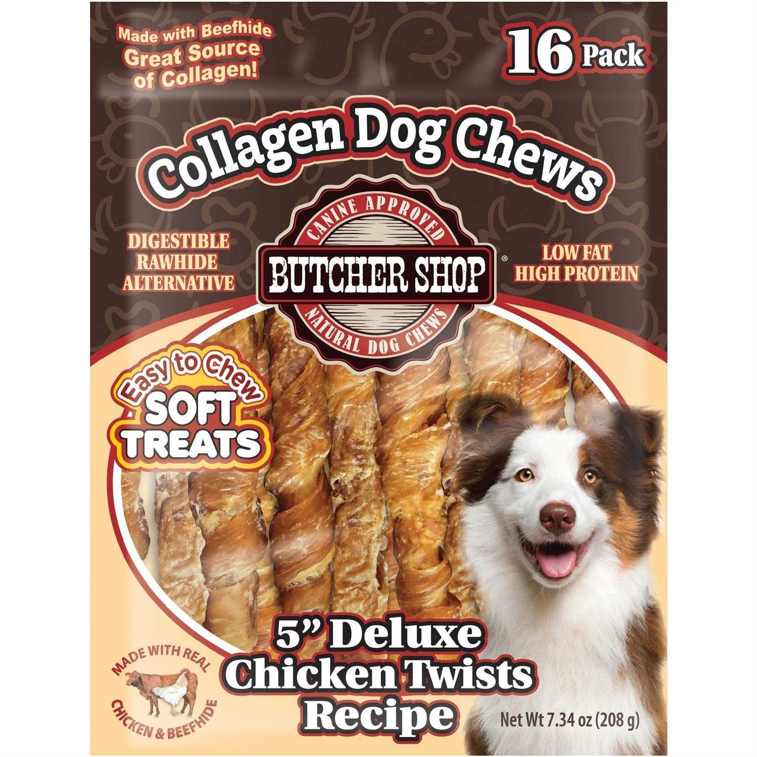 Butcher Shop Deluxe Chicken Twists Collagen Dog Chews